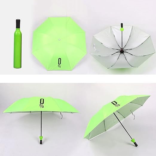 Fixxora UV Umbrella with Novelty Carabiner Handle, Travel Umbrellas