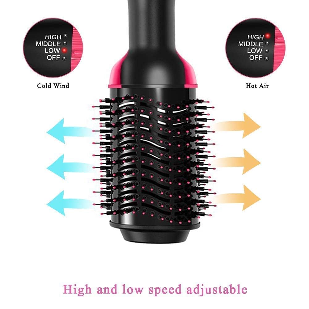 VRM FAB One-Step Hair Dryer and Volumizer Brush for Smooth, Frizz-Free, and Salon-Quality Styling –3-in-1 Professional Hot Air Brush for Drying, Straightening & Curling with Advanced Ionic Technology