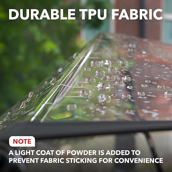 Transparent Umbrella - Compact Windproof Umbrella With J-Shape Handle for Women, Girls & children, Stylish Rain Protection