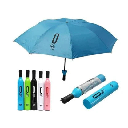 Fixxora UV Umbrella with Novelty Carabiner Handle, Travel Umbrellas