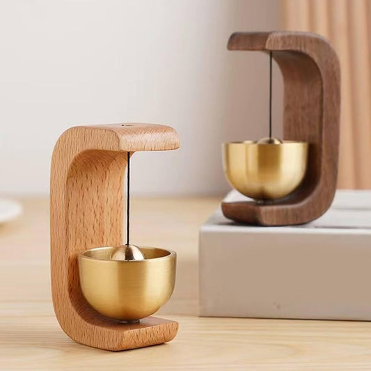 Wooden Door Bell - Magnetic Wood Wind Chime for Door