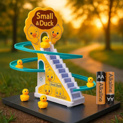 Duck Track Toys for Kids - Small Ducks Stair Climbing, Escalator Toy with Lights and Music - 3 Duck Included (Duck Track)