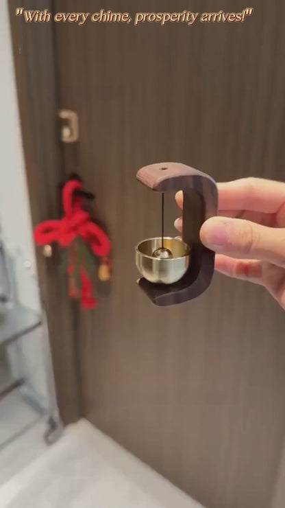 Wooden Door Bell - Magnetic Wood Wind Chime for Door